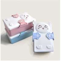 Wholesale Cute BPA Free Plastic Bento Box Cartoon Lunch Box For Kids