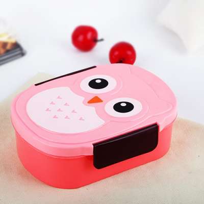 Cartoon Lunch Box Owls Bento Lunch Container Food Box For Kids