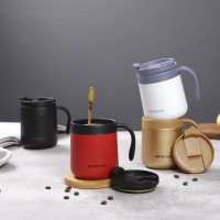 350ml-500ml high grade vacuum thermos mug stainless steel coffee mug for men and women with handle