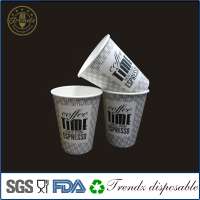 12oz food-grade material disposable paper coffee cup DL-PC701