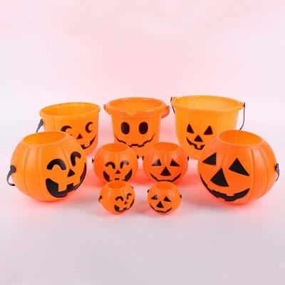 Pumpkin Candle Lantern And Barrel For Halloween